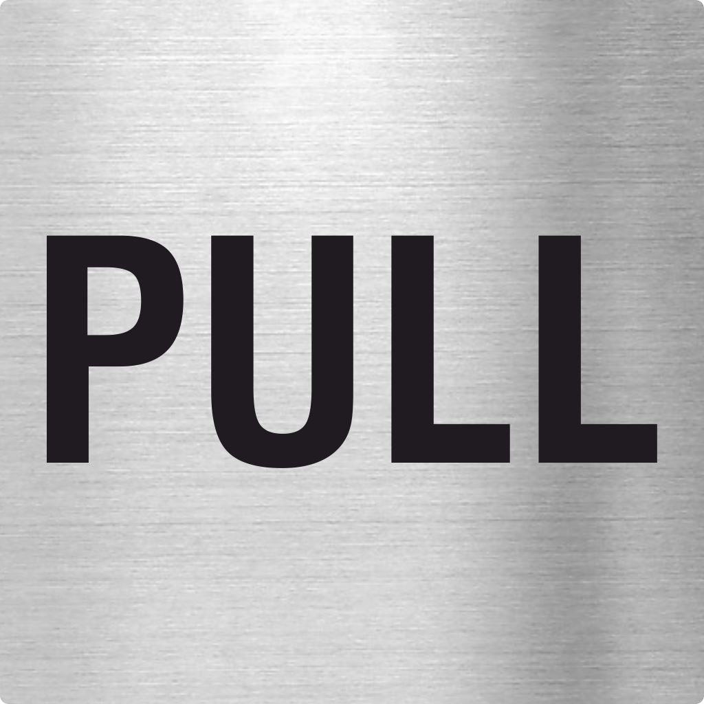 Piktogramm Pull aus Edelstahl Piktogramme Pull online-tuerschilder.com 70x70mm