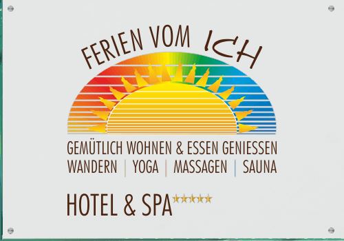 Firmenschild für Hotel & Spa - Wir gestalten Ihr Schild! Firmenschilder Glas und Edelstahl online-tuerschilder.com