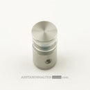 Moderne Wegweiser / Türschilder aus Glas mit 4 Edelstahlhaltern Etagenwegweiser Büro Glas Edelstahl mit 4 Haltern - Türschilder online-tuerschilder.com