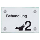 Praxisschilder aus Glas Behandlung 2 28