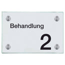 Praxisschilder aus Glas Behandlung 2 26