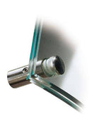 Moderne Wegweiser / Türschilder aus Glas mit 4 Edelstahlhaltern Etagenwegweiser Büro Glas Edelstahl mit 4 Haltern - Türschilder online-tuerschilder.com