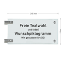 Fahnenschilder - freie Textwahl 18