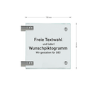 Fahnenschilder - freie Textwahl 12