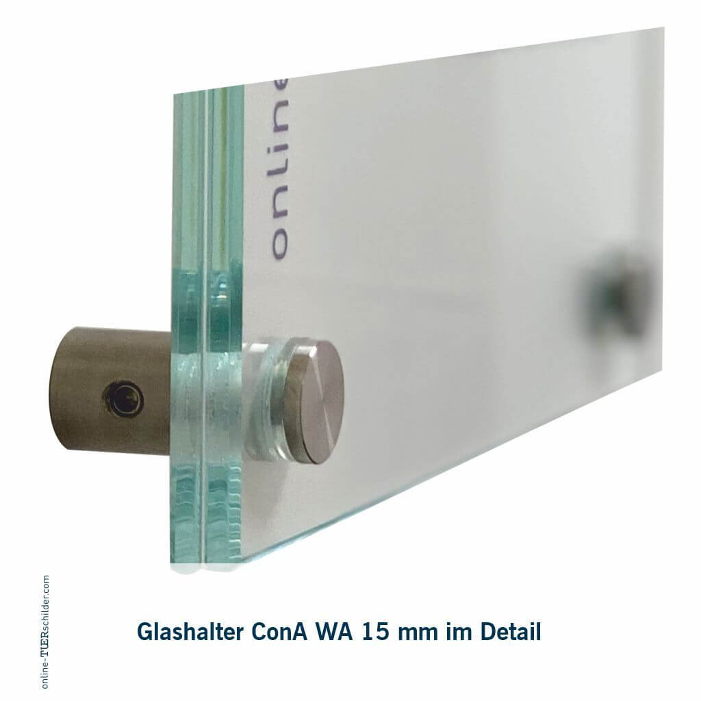 Praxisschild aus Glas Anmeldung mit 2 oder 4 Haltern Praxisschild aus Glas Anmeldung 7
