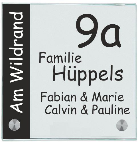 Haustürschilder Weber 2 personalisiert - Haustürschild Haustürschild Weber 2 online-tuerschilder.com