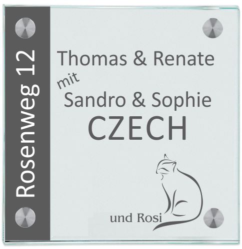 Namensschild Haustür Czech 1