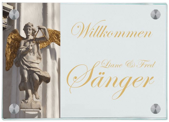Haustürschilder Engel 1