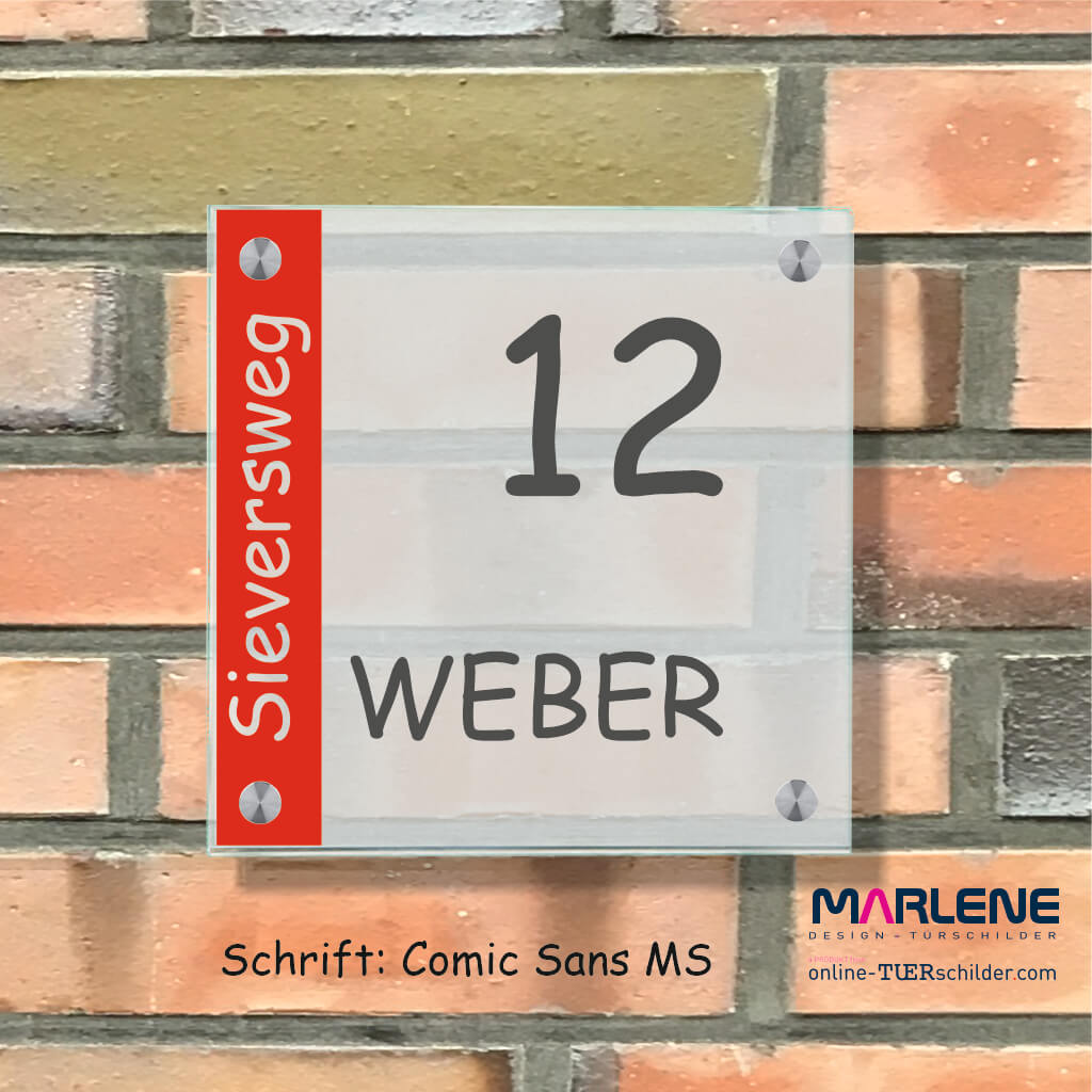 Haustürschilder Weber 4