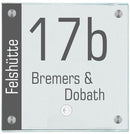 Haustürschild mit Klingelknopf 17b12