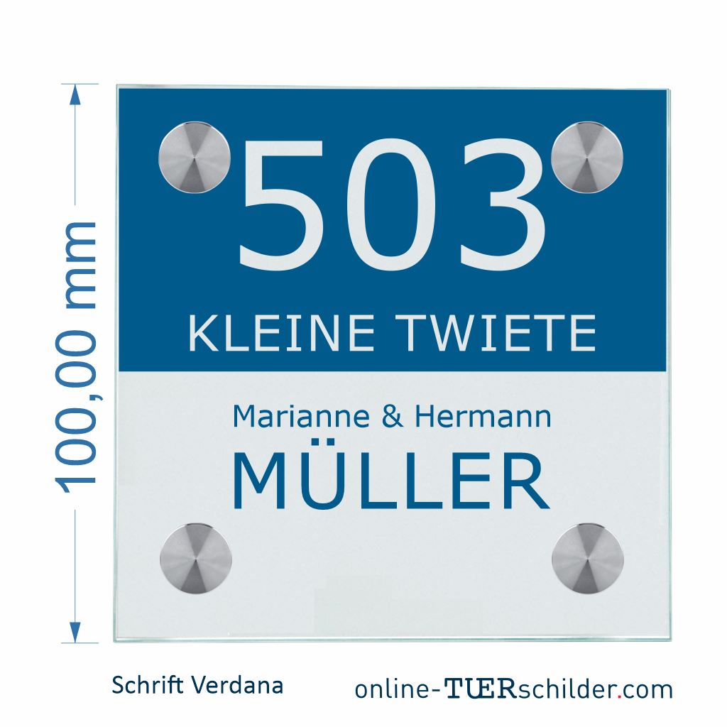 Haustürschilder Halb und Halb personalisiert Haustürschild Halb und Halb online-tuerschilder.com
