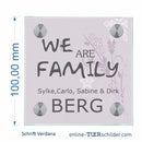 Haustürschilder We are Family 2 personalisiert Haustürschild We are Family 2 online-tuerschilder.com 