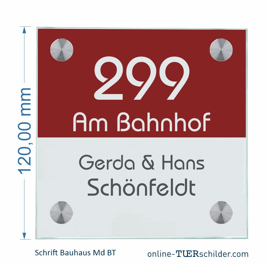 Haustürschilder Halb und Halb personalisiert Haustürschild Halb und Halb online-tuerschilder.com