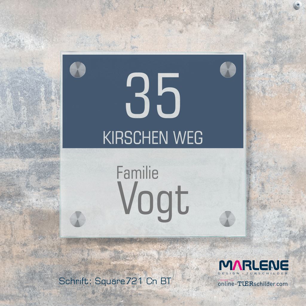 Haustürschilder Halb und Halb personalisiert Haustürschild Halb und Halb online-tuerschilder.com