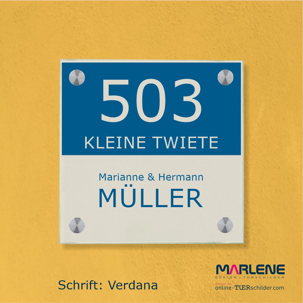 Haustürschilder Halb und Halb personalisiert Haustürschild Halb und Halb online-tuerschilder.com
