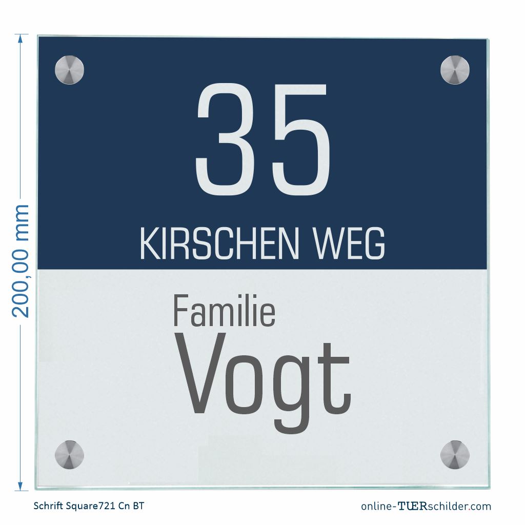 Haustürschilder Halb und Halb personalisiert Haustürschild Halb und Halb online-tuerschilder.com