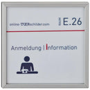 Wegweiser / Türschilder Mölln - Textwechsel an der Wand Etagenwegweiser Mölln - Türschilder online-tuerschilder.com