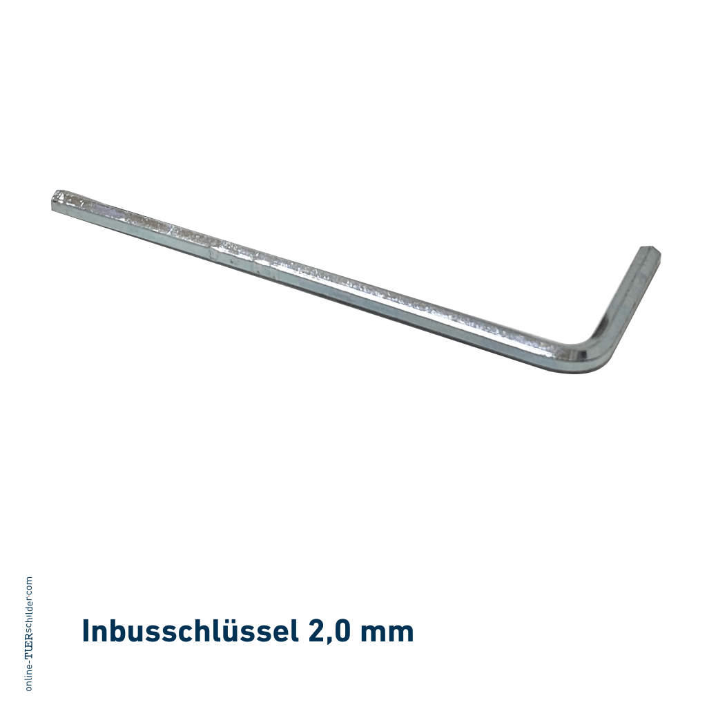 Inbusschlüssel für Abstandshalter 2 mm Inbusschlüssel für Abstandshalter