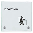 Praxisschild aus Glas Inhalation Praxisschild aus Glas 1