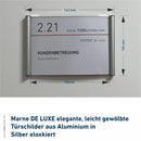 Türschild für Ihr Büro Marne de Luxe - mit Edelstahlabdeckkappen - Türschilder 2