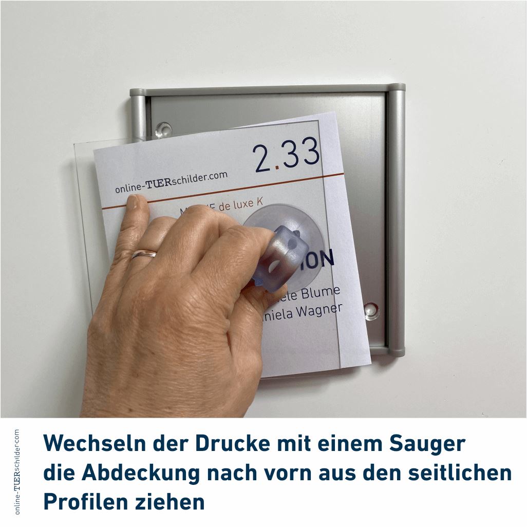 Türschild für Ihr Büro Marne de Luxe K - mit Kunststoffabdeckungen - 3