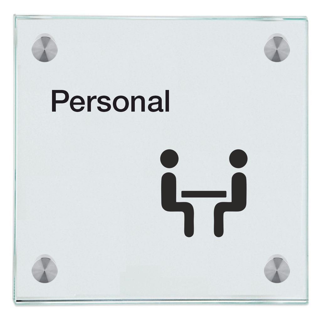 Praxisschilder aus Glas Personal 2