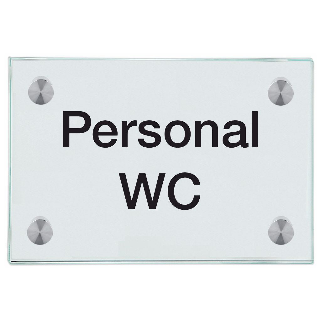Praxisschilder aus Glas Personal WC 3
