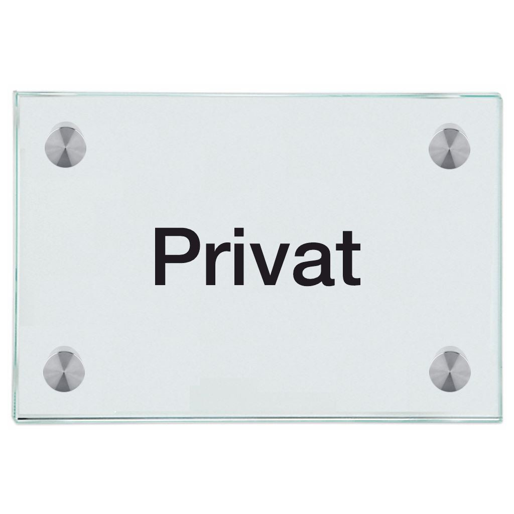 Praxisschilder aus Glas Privat 3