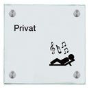 Praxisschilder aus Glas Privat 2
