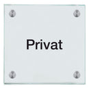Praxisschilder aus Glas Privat 5