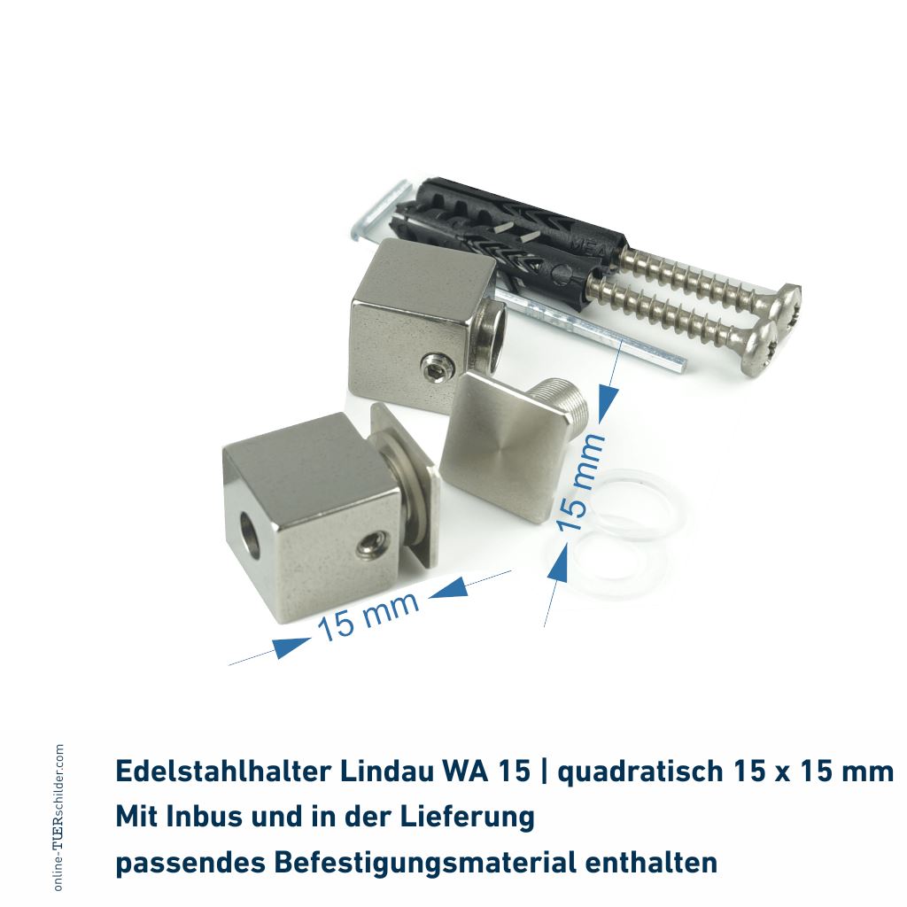 Türschild für Ihr Büro aus Glas mit 2 Haltern as23