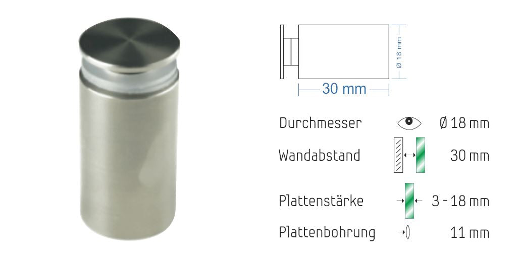 Abstandshalter Steinburg mit Inbus 16