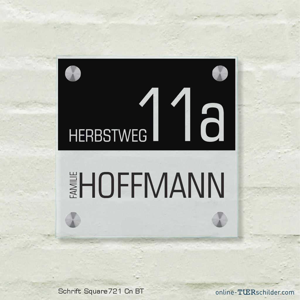 Haustürschilder Halb und Halb personalisiert Haustürschild Halb und Halb online-tuerschilder.com