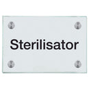 Praxisschilder aus Glas Sterilisator 3