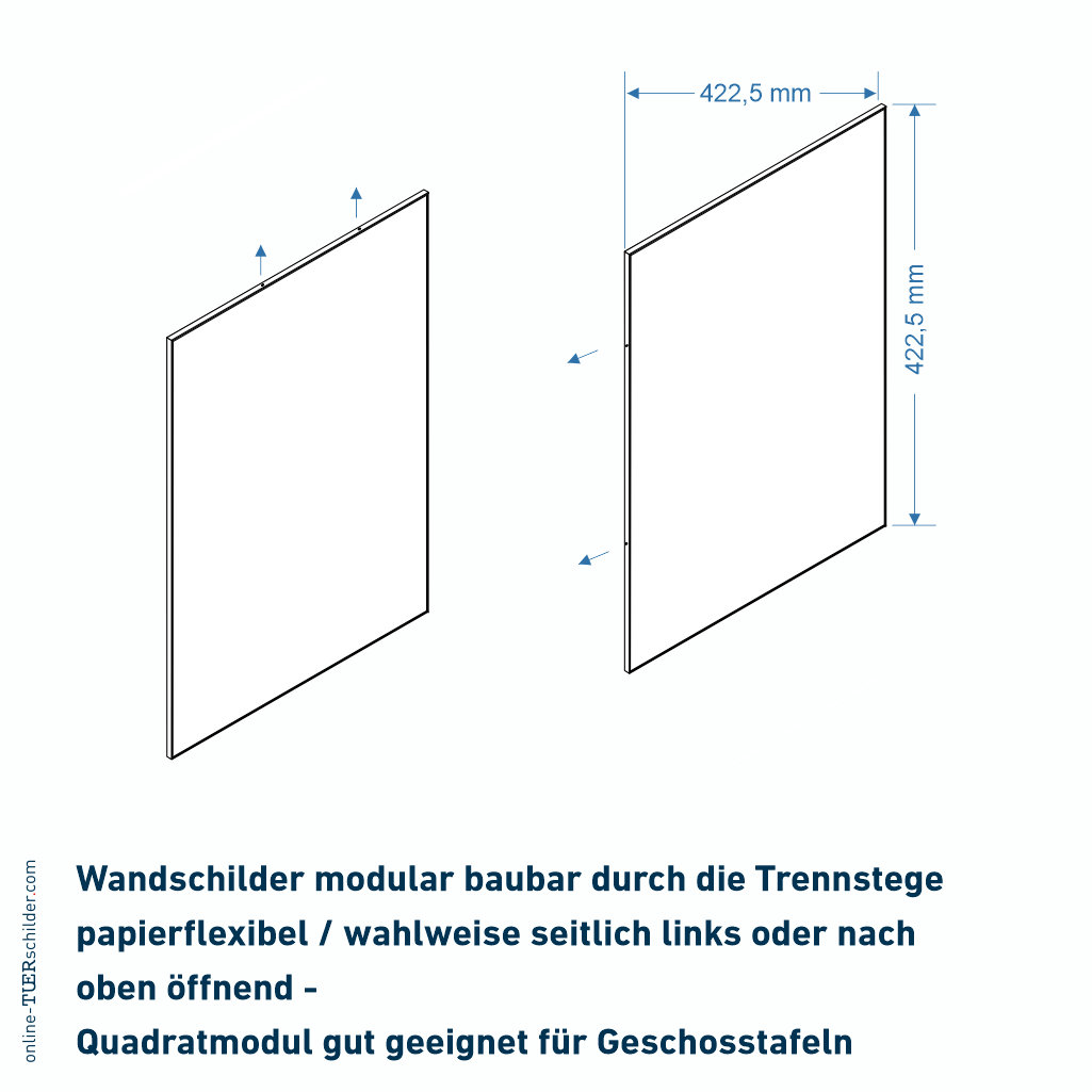 Orientierungstafel für Ihr Büro System Sylt - Wandbefestigung 3