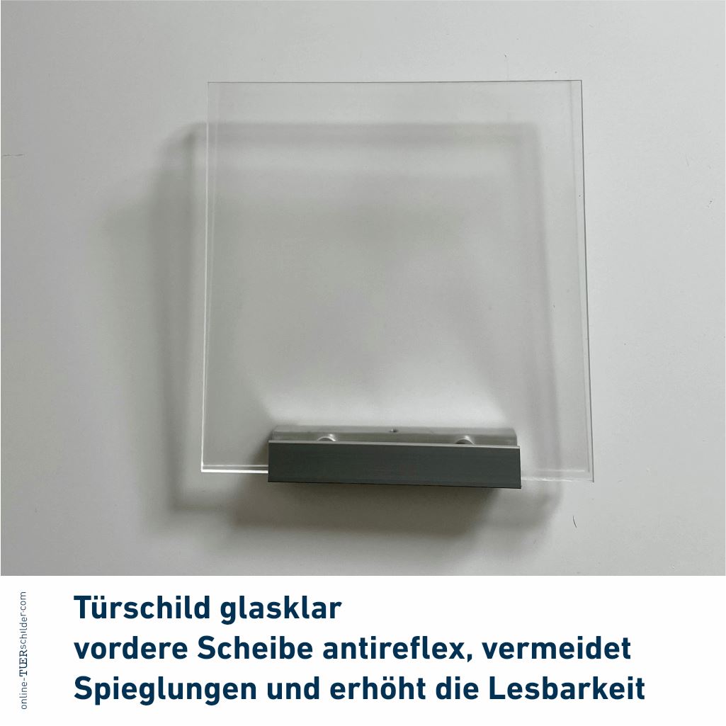 Türschilder Lübeck für Ihr Büro - mit Scheiben aus Acrylglas in verschiedenen Farben 11