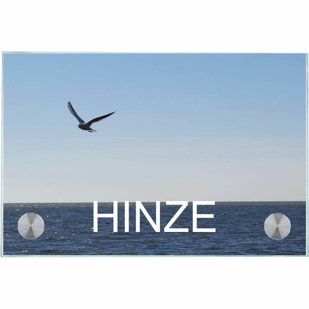 Türschild Eine Möwe personalisiert Haustürschild Eine Möwe online-tuerschilder.com