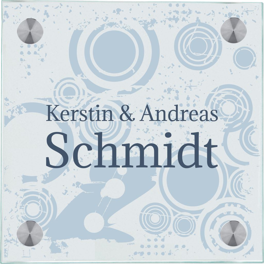 Haustürschilder Background Grafik personalisiert