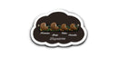 Familientürschild aus Keramik 3-4 Familienmitglieder Igel Wolke Familientürschild aus Keramik Igel Wolke online-tuerschilder.com 4 Personen Braun