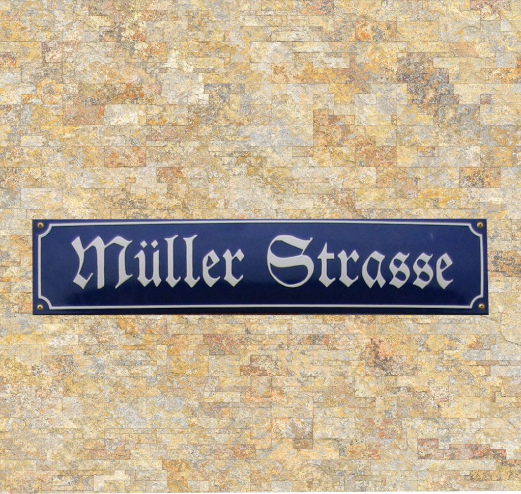 Emailleschilder Original-Straßenschild 5