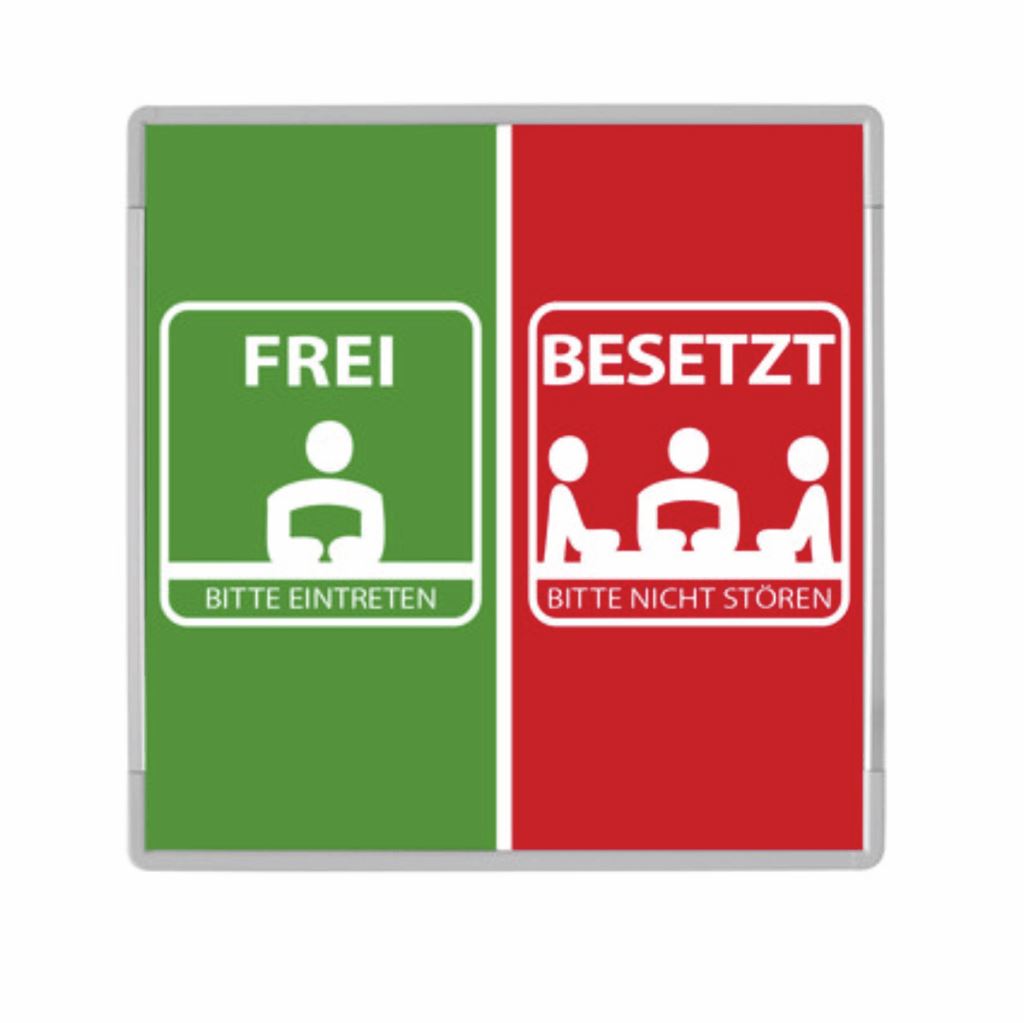 Frei besetzt Schild Siek - großer Schieber Türschild Frei besetzt Schild Siek 1