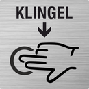 Piktogramm  Klingeln aus Edelstahl