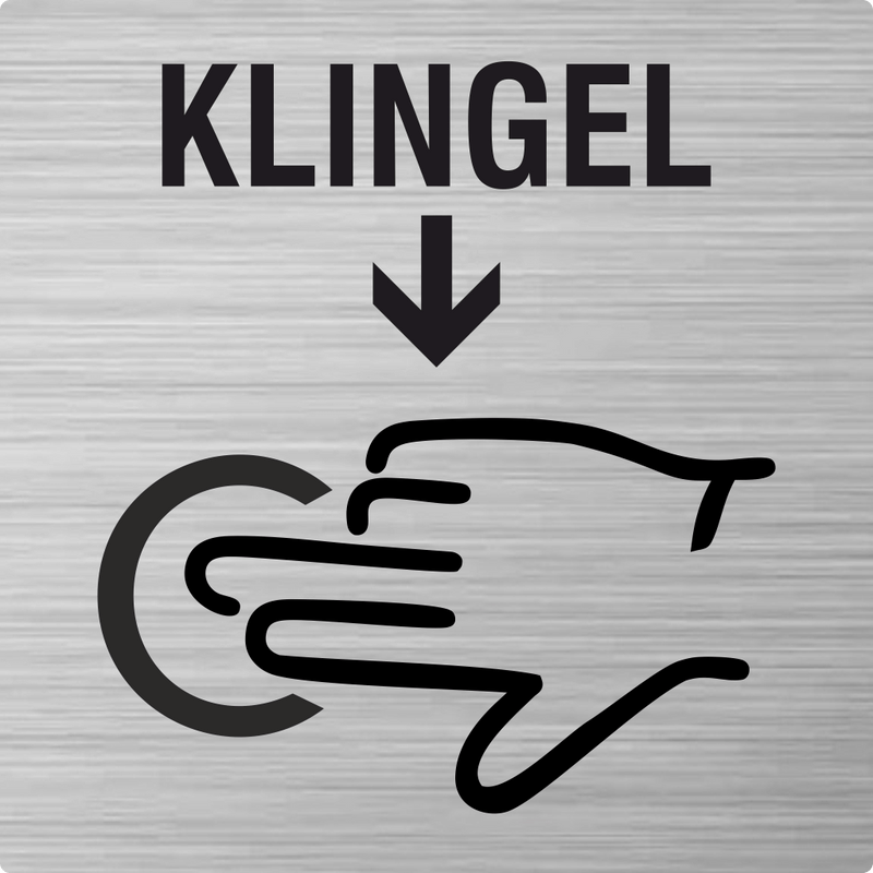 Piktogramm  Klingeln aus Edelstahl