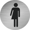 Piktogramm Edelstahl WC Gender
