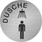 Piktogramm Edelstahl Dusche Herren 2
