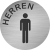 Piktogramm Edelstahl WC Herren 2