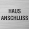 Piktogramm Edelstahl Hausanschluss