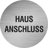 Piktogramm Edelstahl Hausanschluss