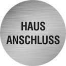 Piktogramm Edelstahl Hausanschluss