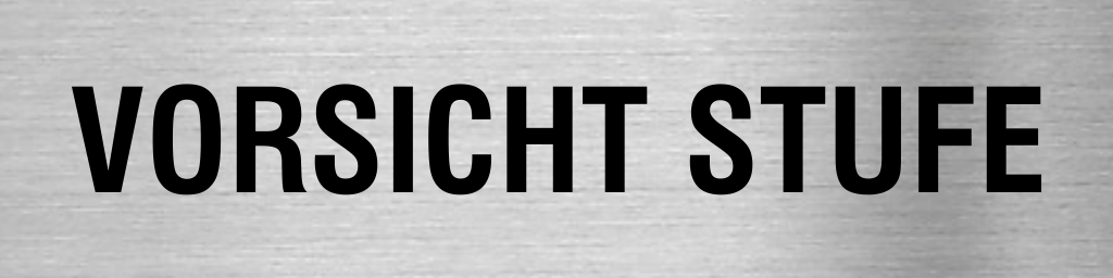 Piktogramm Vorsicht Stufe
